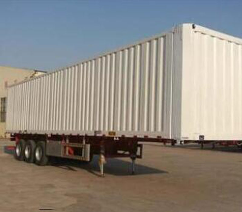 3 Axles Box Cargo Trailer 1