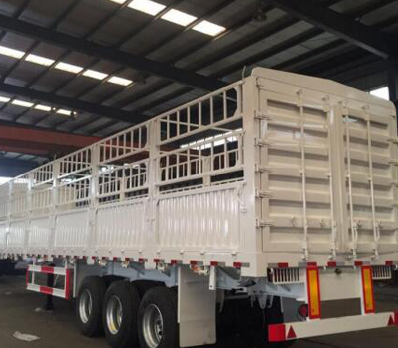 3 Axles Stake Fence Cargo Trailer 1